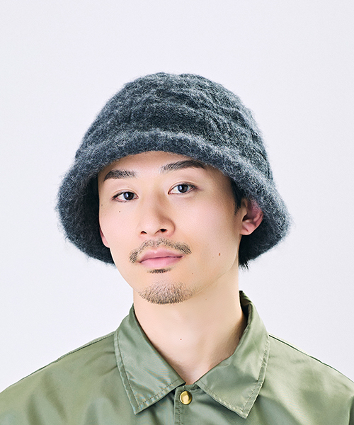 CHARCOAL GRAY モデル頭囲：58.5cm